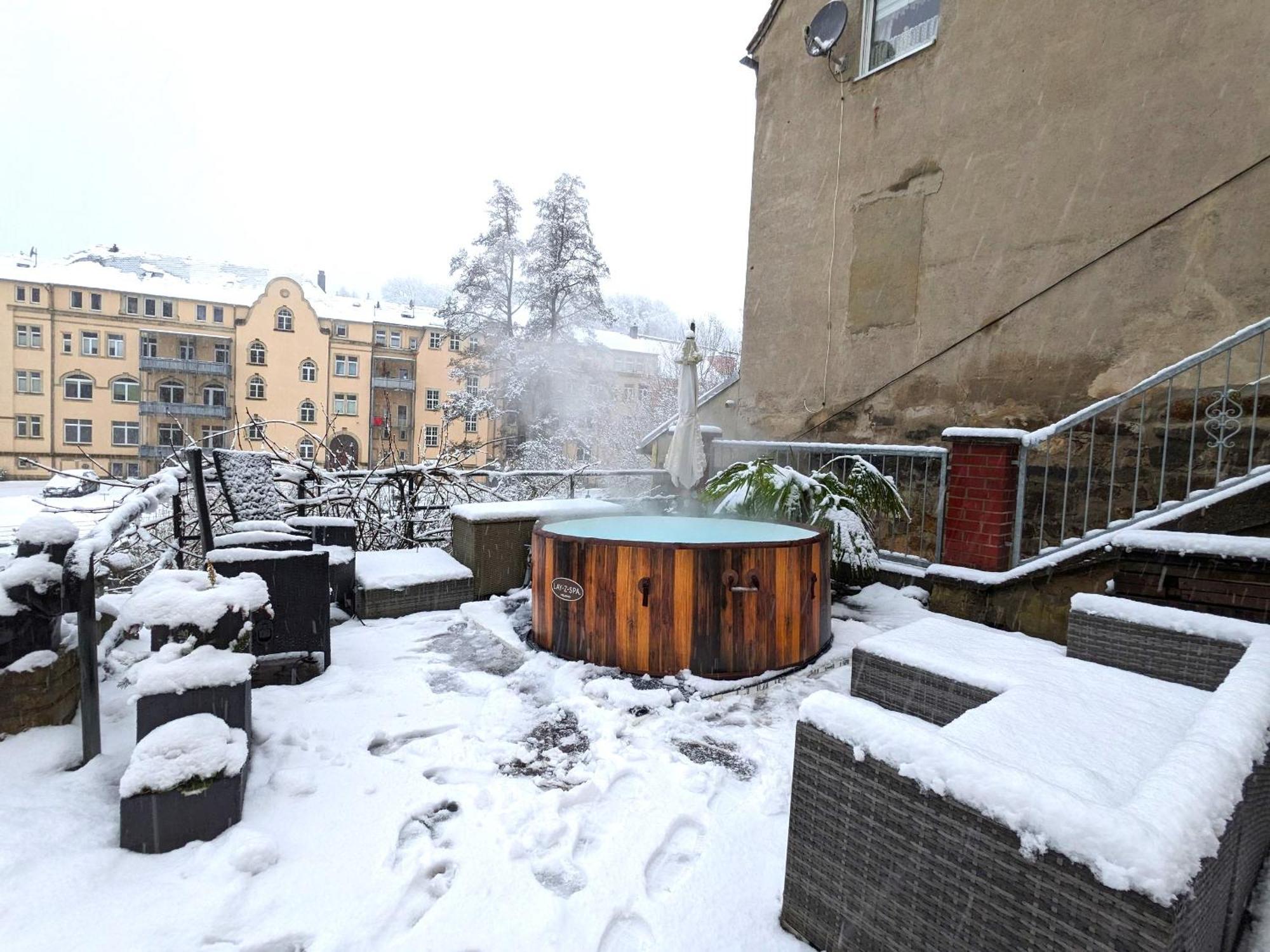 Hw2B - Urlaubsmagie - Wohlfuehlwohnung Mit Balkon, Pool, Sauna & Terrasse Зебніц Екстер'єр фото